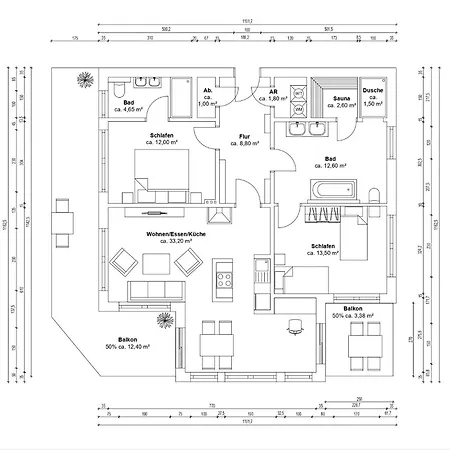 Pauline Whg 05 Mit 2 Balkonen